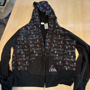 Vintage Original Disney Tinker Bell Full-Zip Hoodie, Size Junior XXL (19)